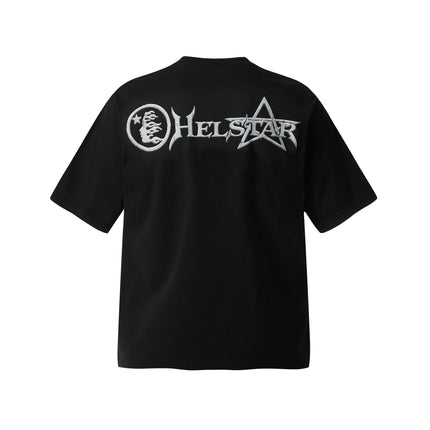 TALKLESSFASHION HELLSTARSTA All-over vintage short sleeve T-shirt tie clip