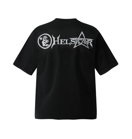 THETLSTUDIO HELLSTARSTA All-over vintage short sleeve T-shirt tie clip