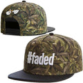 TALKLESSFASHION Hemp leaf - faded Faded Fashion Hip Hop Athleisure Men and Women Breathable Caps Adult Adjustable Flat Brim Hat Sun Hat Baseball Cap