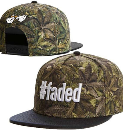 THETLSTUDIO Hemp leaf - faded Faded Fashion Hip Hop Athleisure Men and Women Breathable Caps Adult Adjustable Flat Brim Hat Sun Hat Baseball Cap
