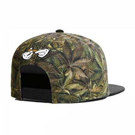 TALKLESSFASHION Hemp leaf - faded Faded Fashion Hip Hop Athleisure Men and Women Breathable Caps Adult Adjustable Flat Brim Hat Sun Hat Baseball Cap