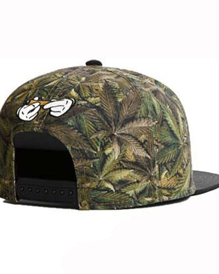 TALKLESSFASHION Hemp leaf - faded Faded Fashion Hip Hop Athleisure Men and Women Breathable Caps Adult Adjustable Flat Brim Hat Sun Hat Baseball Cap