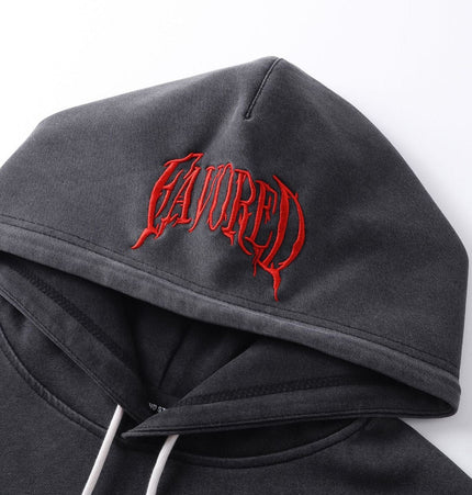 TALKLESSFASHION High Street Contrast Stitching Two Piece Hooded Pullover