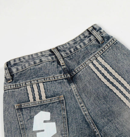THETLSTUDIO High Street Three-Bar Scimitar Jeans