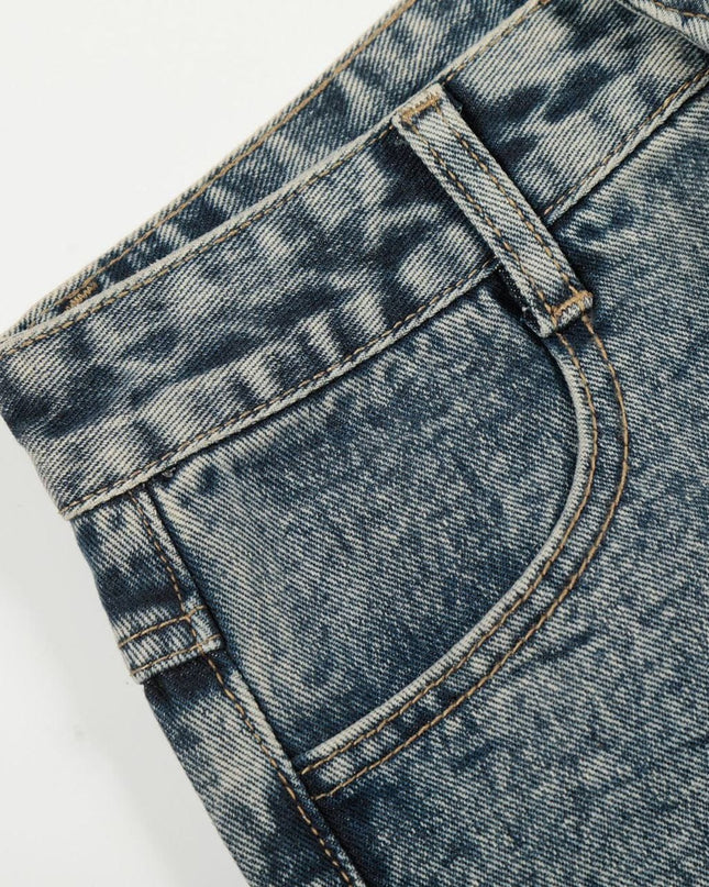 TALKLESSFASHION High Street Three-Bar Scimitar Jeans