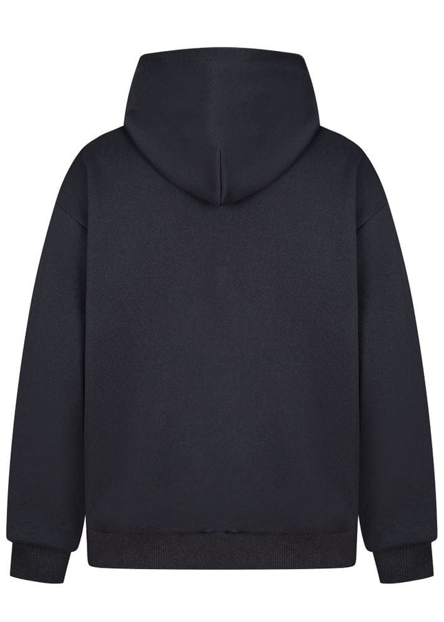 TALKLESSFASHION high street trendy zip Letter print hoodie
