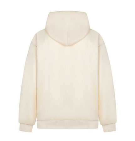 TALKLESSFASHION high street trendy zip Letter print hoodie