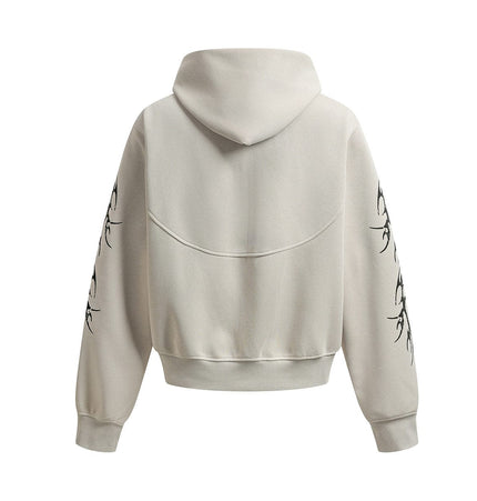 TALKLESSFASHION Hip-Hop Oversized Zipper Hoodie