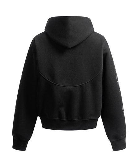 TALKLESSFASHION Hip-Hop Oversized Zipper Hoodie
