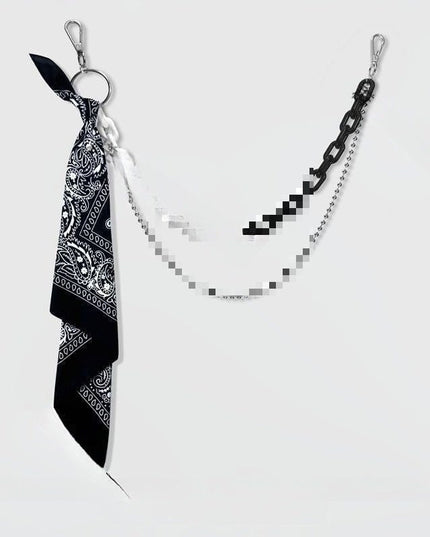 TALKLESSFASHION hip hop pants chain accessoriesins