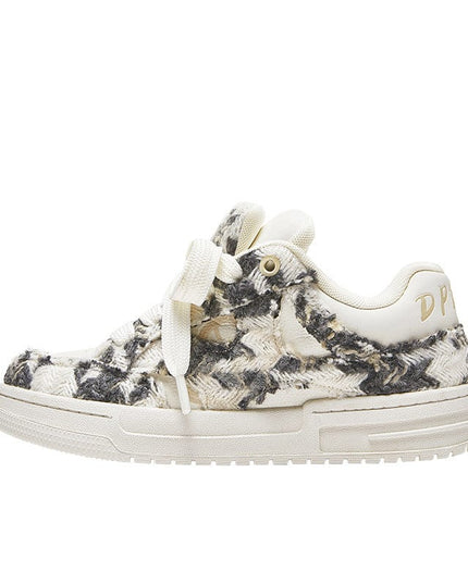 TALKLESSFASHION Ink Painting / 35 Damage Wind Classic Style Bread Shoes—5644