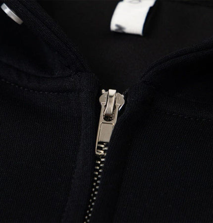 TALKLESSFASHION irregular twist zipper cardigan sweatshirt