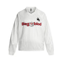 TALKLESSFASHION Jersey Campus Lapel Polo Sweatshirt