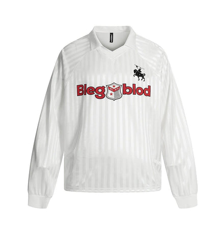 THETLSTUDIO Jersey Campus Lapel Polo Sweatshirt