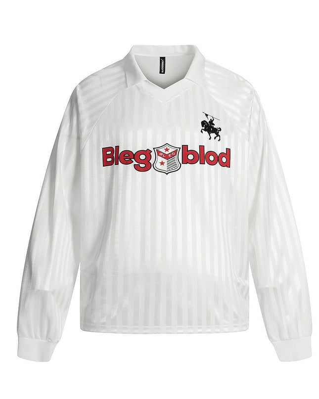 TALKLESSFASHION Jersey Campus Lapel Polo Sweatshirt