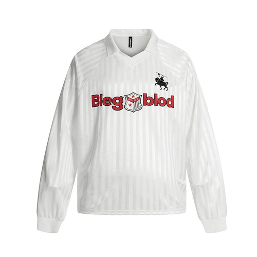 THETLSTUDIO Jersey Campus Lapel Polo Sweatshirt