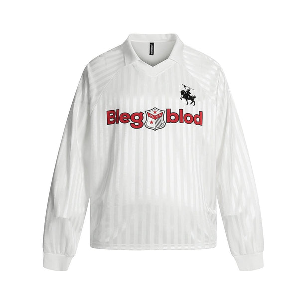 Jersey Campus Lapel Polo Sweatshirt