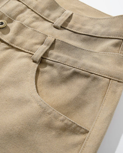 TALKLESSFASHION Jiaqlo 2026 new wasteland style American retro stained washed wide-leg jeans straight ink splashed logging pants