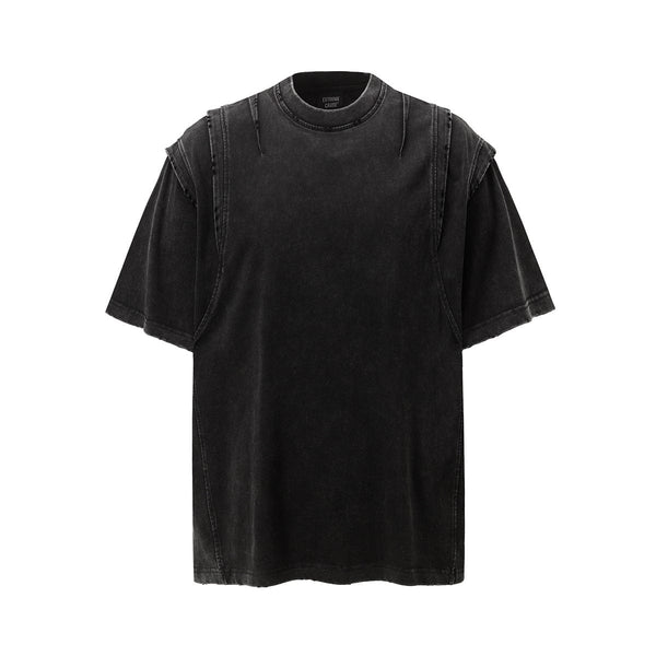 Heavy Wash Functional Retro Tee