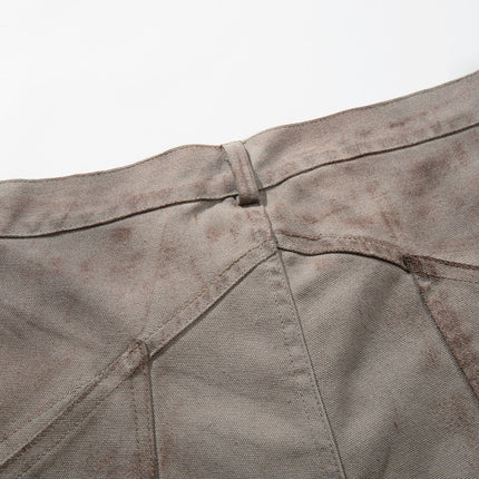 TALKLESSFASHION Jiayiku 2026 new American locomotive wasteland style heavy washed stained personalized jeans loose wide-leg pants