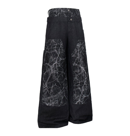 THETLSTUDIO Jiayiku 2026 new arrivals American high street RO style heavy washed workwear wide-leg jeans loose logging pants