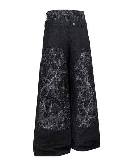 TALKLESSFASHION Jiayiku 2026 new arrivals American high street RO style heavy washed workwear wide-leg jeans loose logging pants