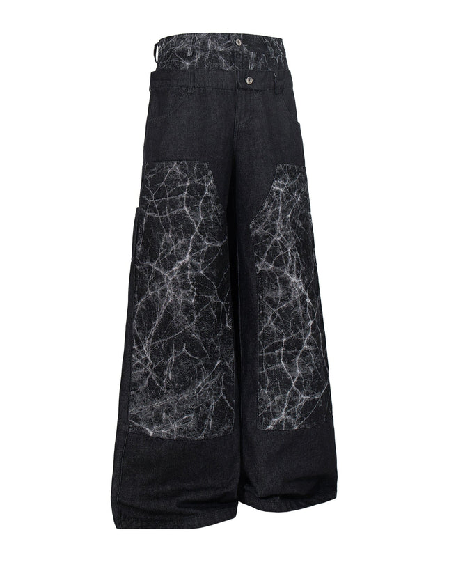 TALKLESSFASHION Jiayiku 2026 new arrivals American high street RO style heavy washed workwear wide-leg jeans loose logging pants