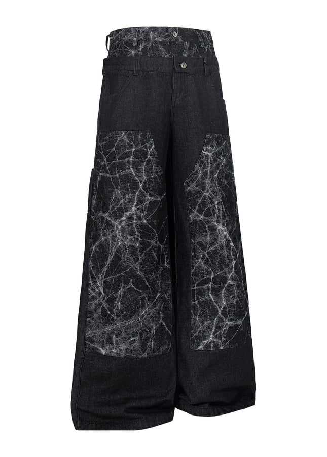 TALKLESSFASHION Jiayiku 2026 new arrivals American high street RO style heavy washed workwear wide-leg jeans loose logging pants
