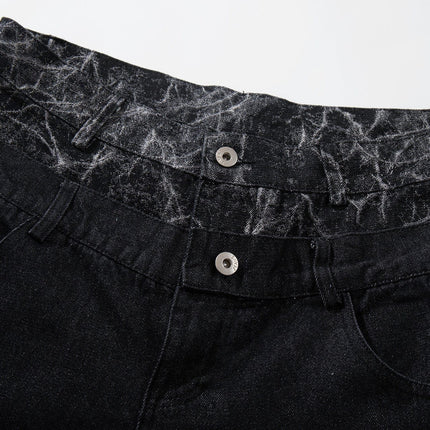 TALKLESSFASHION Jiayiku 2026 new arrivals American high street RO style heavy washed workwear wide-leg jeans loose logging pants