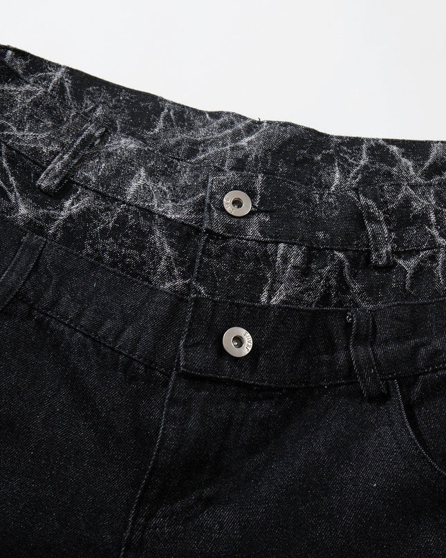 TALKLESSFASHION Jiayiku 2026 new arrivals American high street RO style heavy washed workwear wide-leg jeans loose logging pants