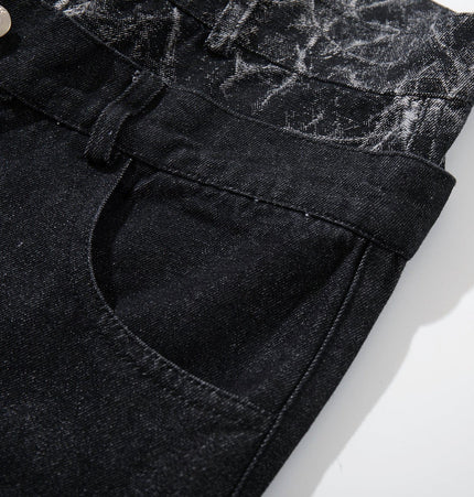 THETLSTUDIO Jiayiku 2026 new arrivals American high street RO style heavy washed workwear wide-leg jeans loose logging pants