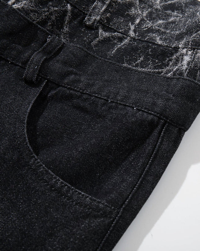 TALKLESSFASHION Jiayiku 2026 new arrivals American high street RO style heavy washed workwear wide-leg jeans loose logging pants