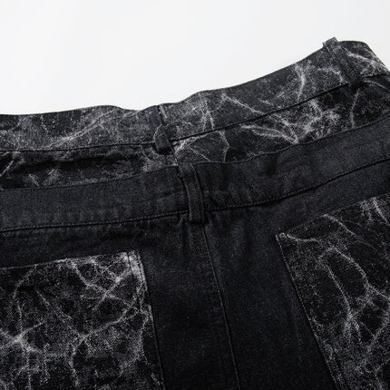 TALKLESSFASHION Jiayiku 2026 new arrivals American high street RO style heavy washed workwear wide-leg jeans loose logging pants