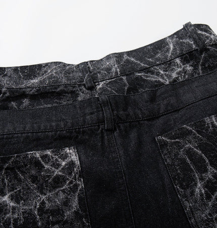 THETLSTUDIO Jiayiku 2026 new arrivals American high street RO style heavy washed workwear wide-leg jeans loose logging pants