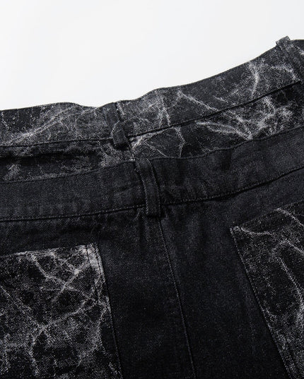 TALKLESSFASHION Jiayiku 2026 new arrivals American high street RO style heavy washed workwear wide-leg jeans loose logging pants