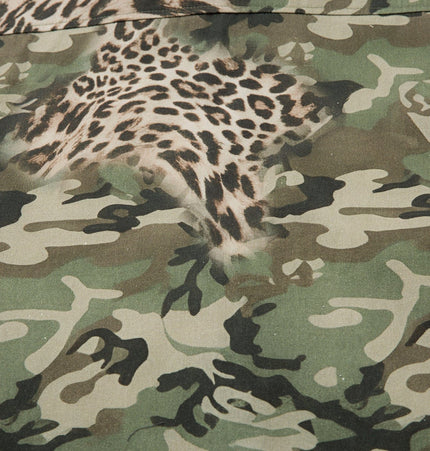 THETLSTUDIO Jiayiku 2026 new fake two-piece floral shirt Hawaiian vacation American retro leopard print camouflage shirt long sleeves