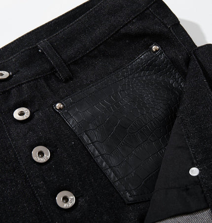 TALKLESSFASHION Jiayiku 2026 new product American retro high-quality heavy wash denim jacket patchwork jacket