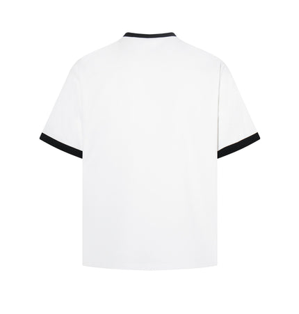 THETLSTUDIO Jiayiku 2026 new summer T-shirts, Korean niche personality couple T-shirts, short-sleeved waffle base shirts, men and women