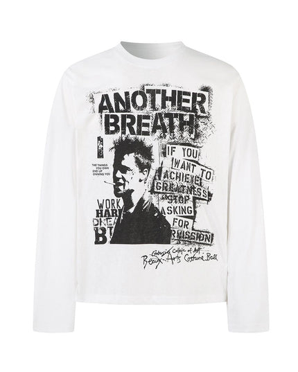 TALKLESSFASHION Jiayiku Autumn 2025 New American Retro Hip-Hop Trendy Brand Tee Street Culture Shirt Punk T-Shirt Long Sleeve Men