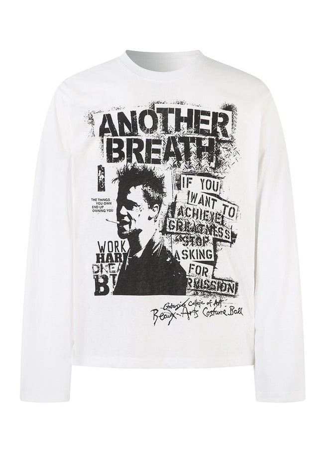 TALKLESSFASHION Jiayiku Autumn 2025 New American Retro Hip-Hop Trendy Brand Tee Street Culture Shirt Punk T-Shirt Long Sleeve Men