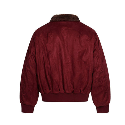 TALKLESSFASHION Jiayiku Men's 2025 New Winter Warm Padded Jacket American Flight Jacket Old Money Style Suede Padded Jacket