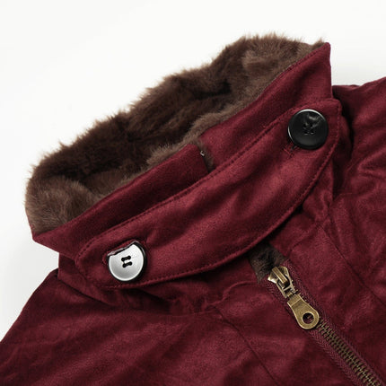 TALKLESSFASHION Jiayiku Men's 2025 New Winter Warm Padded Jacket American Flight Jacket Old Money Style Suede Padded Jacket