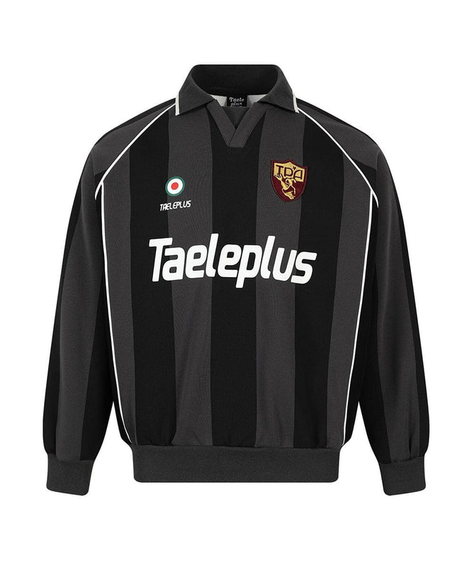 TALKLESSFASHION Jiayiku Men's 2026 New American Jersey Striped Sporty Polo Shirt Lapel Sweatshirt Football Training Uniform