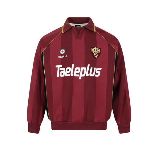 THETLSTUDIO Jiayiku Men's 2026 New American Jersey Striped Sporty Polo Shirt Lapel Sweatshirt Football Training Uniform
