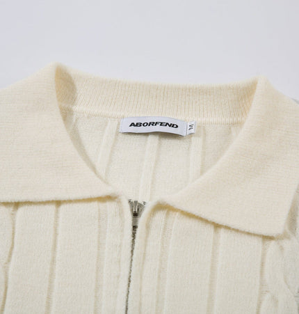 TALKLESSFASHION Jiayiku men's clothing 2025 autumn new Korean lazy campus style striped knitwear motorcycle sweater base layer