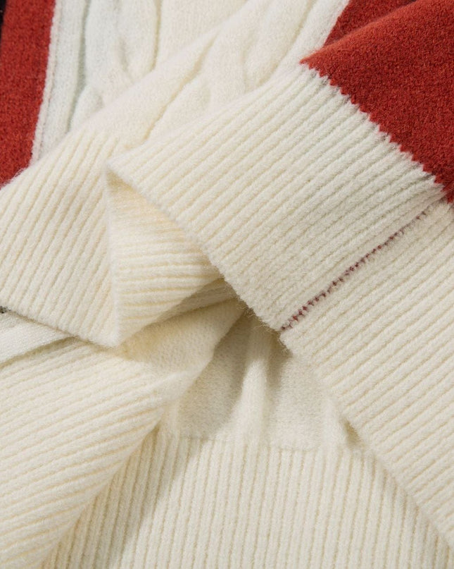 TALKLESSFASHION Jiayiku men's clothing 2025 autumn new Korean lazy campus style striped knitwear motorcycle sweater base layer
