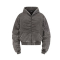 TALKLESSFASHION Jiayiku Men's Fall 2025 New American Street Personality Hoodie Pleated Washed Old Hoodie with Fleece