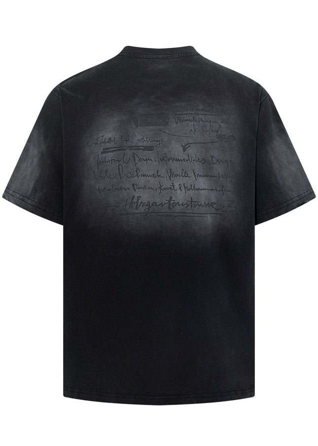 TALKLESSFASHION Jiayiku Men's Summer 2026 New American Street Hip Hop Trendy Brand Tee Cultural Shirt Dark Washed T-Shirt