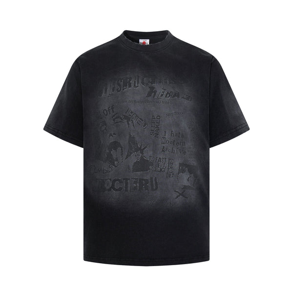 Dark Washed Cultural Street T-Shirt