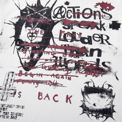 TALKLESSFASHION Jiayiku's 2026 new American street punk trendy brand original T-shirt pure cotton trendy personalized short-sleeved base shirt